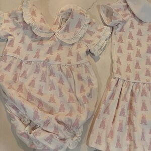 Pink Bunny Print bubble (no dress)